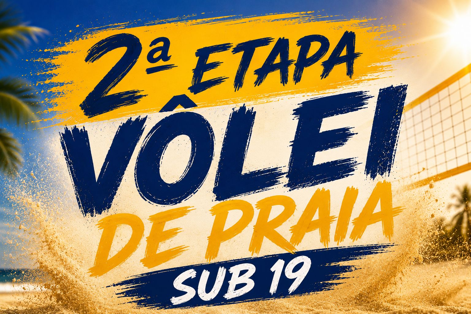 TABELA 2ª ETAPA DE VOLEI DE PRAIA SUB 19